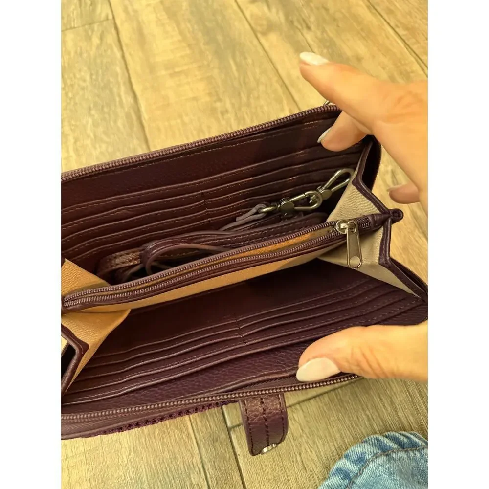 The Sak Crossbody Bag Iris Smartphone Aubergine Large
